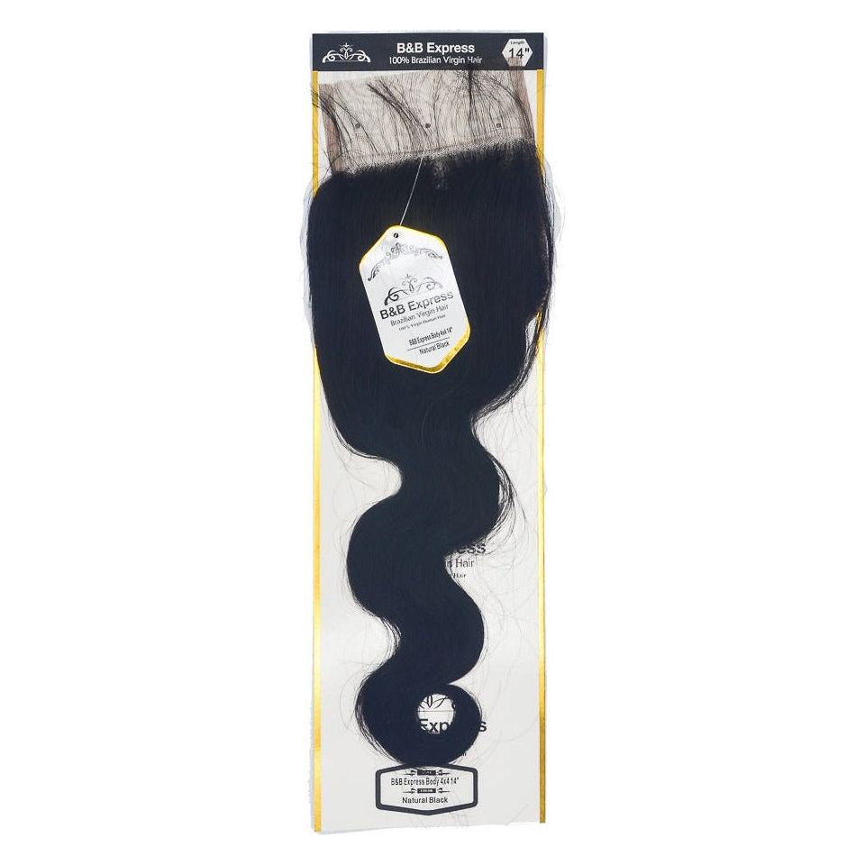 B & B Express 4x4 Lace Closure - Body Wave - Beauty Exchange Beauty Supply