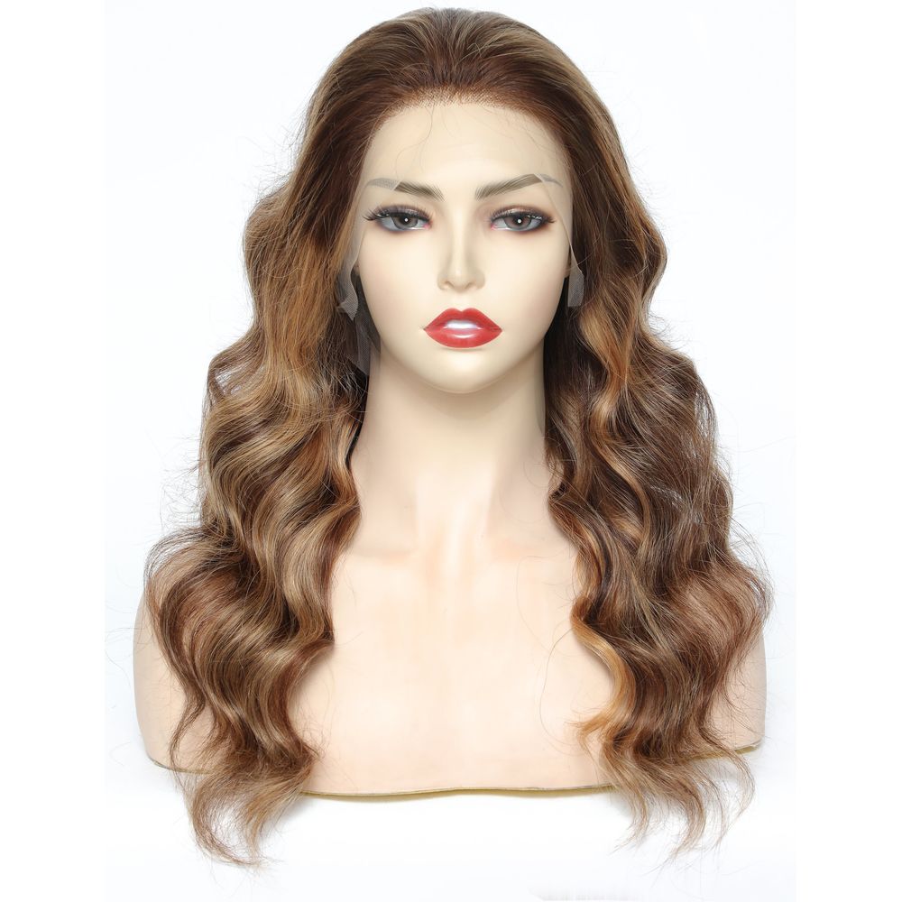 B & B Gold 100% Brazilian Human Hair 13x4 Lace Front Wig - Piano T4/27/30 - Beauty Exchange Beauty Supply