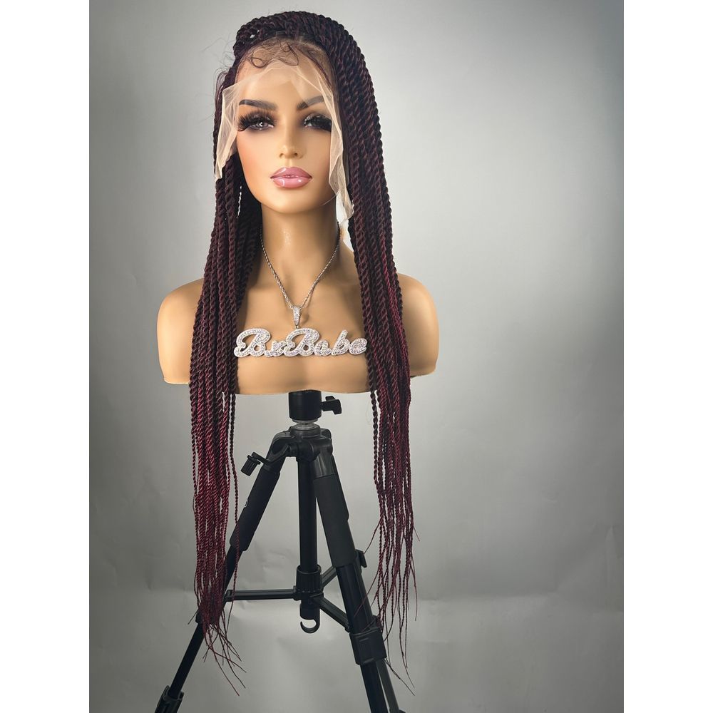 B & B Knotless Synthetic 100% Full HD Lace Wig - Senegal Twist 32" - Beauty Exchange Beauty Supply