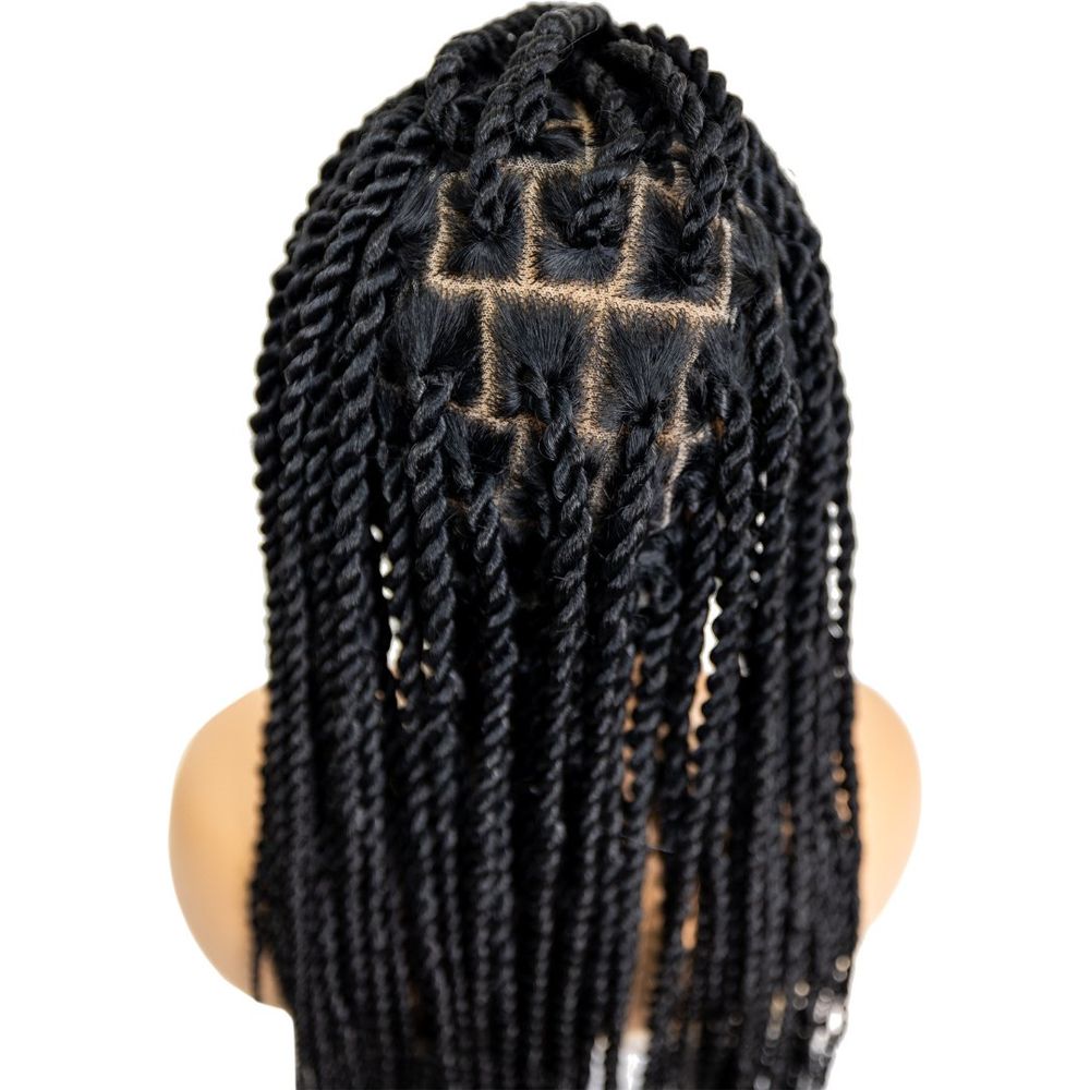 B & B Knotless Synthetic 100% Full HD Lace Wig - Senegal Twist 32" - Beauty Exchange Beauty Supply