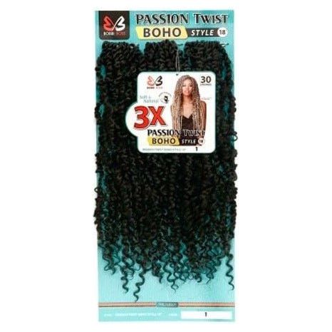 Bobbi Boss Crochet Braid 3X Passion Twist - Boho Style 18" - Beauty Exchange Beauty Supply