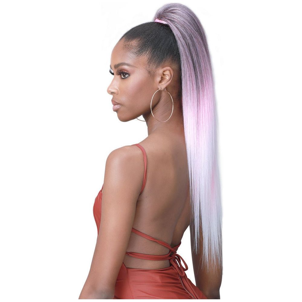 Bobbi Boss Miss Origin Tressup Human Hair Blend Drawstring Ponytail - MOD010 Yaky Straight 28" - Beauty Exchange Beauty Supply