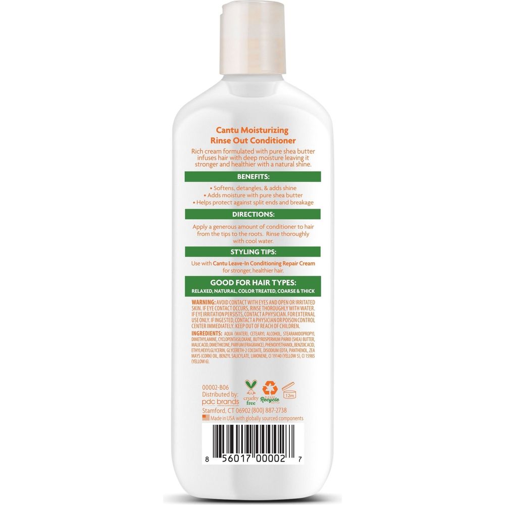 Cantu Shea Butter Moisturizing Rinse-Out Conditioner 13.5oz - Beauty Exchange Beauty Supply