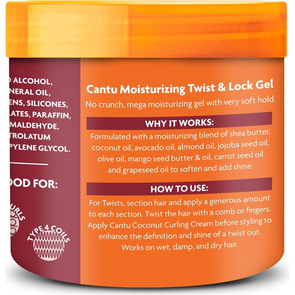 Cantu Shea Butter Moisturizing Twist & Lock Gel 13oz - Beauty Exchange Beauty Supply