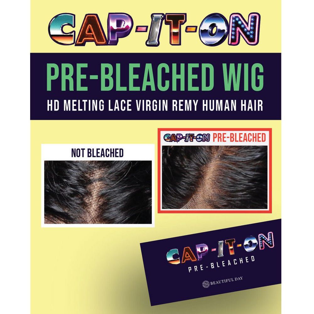 CAP-IT-ON PRE-BLEACHED 13x4 HD MELTING FULL LACE WIG - Beauty Exchange Beauty Supply