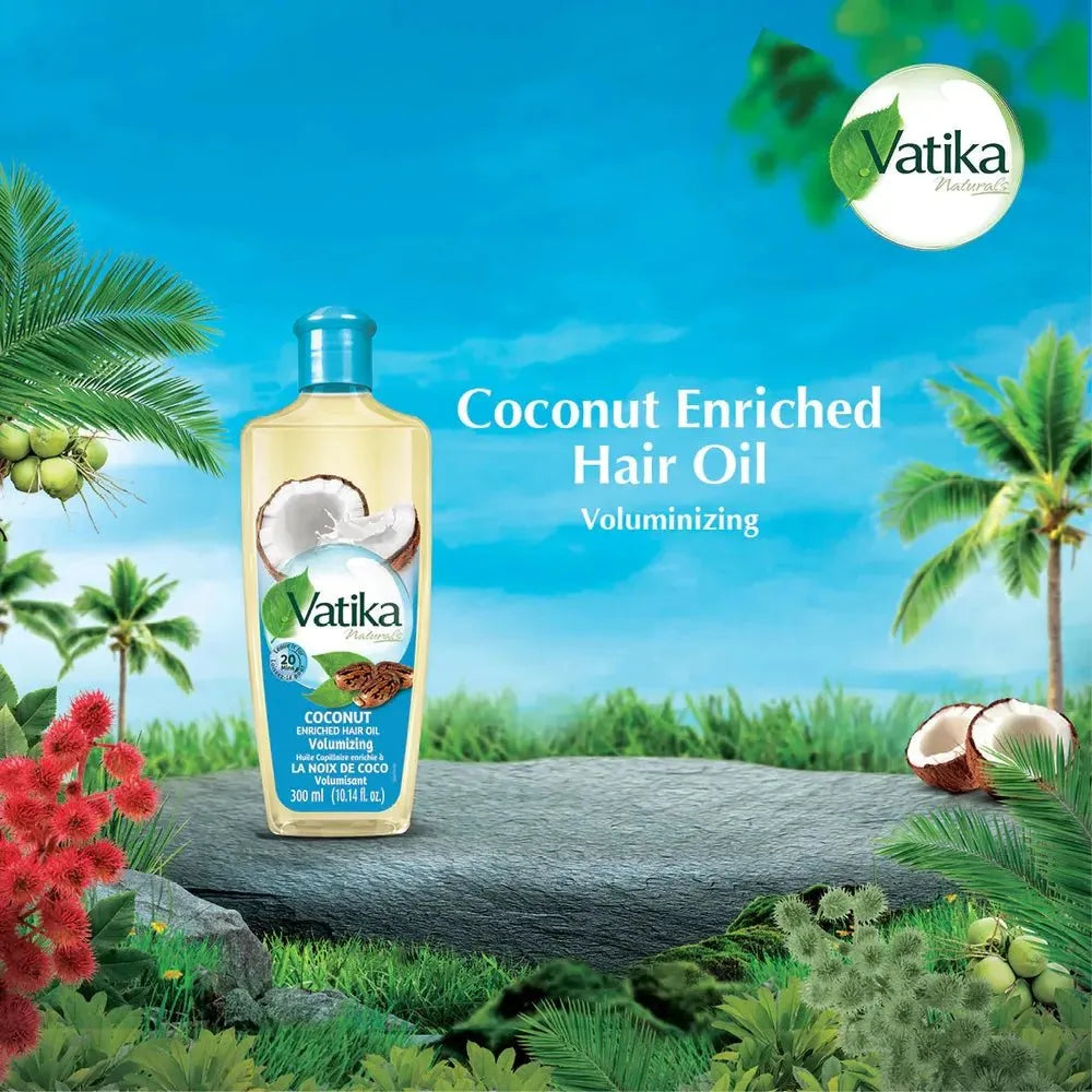 Dabur Vatika Naturals Enriched Hair Oil - Coconut - Beauty Exchange Beauty Supply