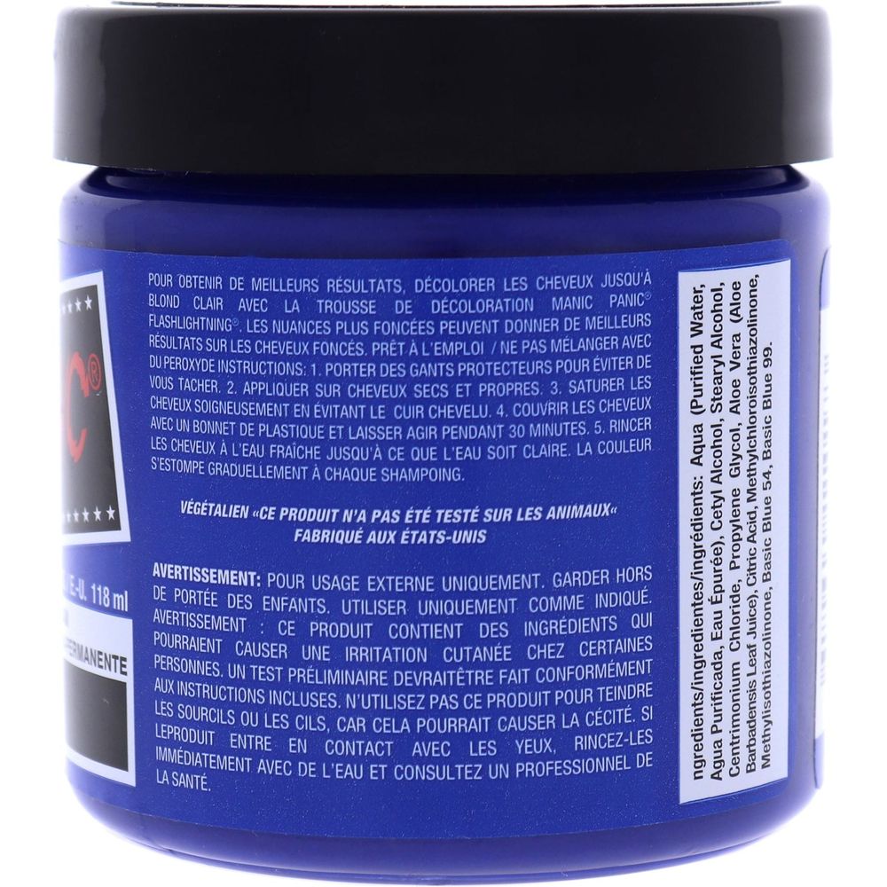 Manic Panic Creamtone Semi Permanent Hair Dye - Bad Boy Blue 4oz - Beauty Exchange Beauty Supply