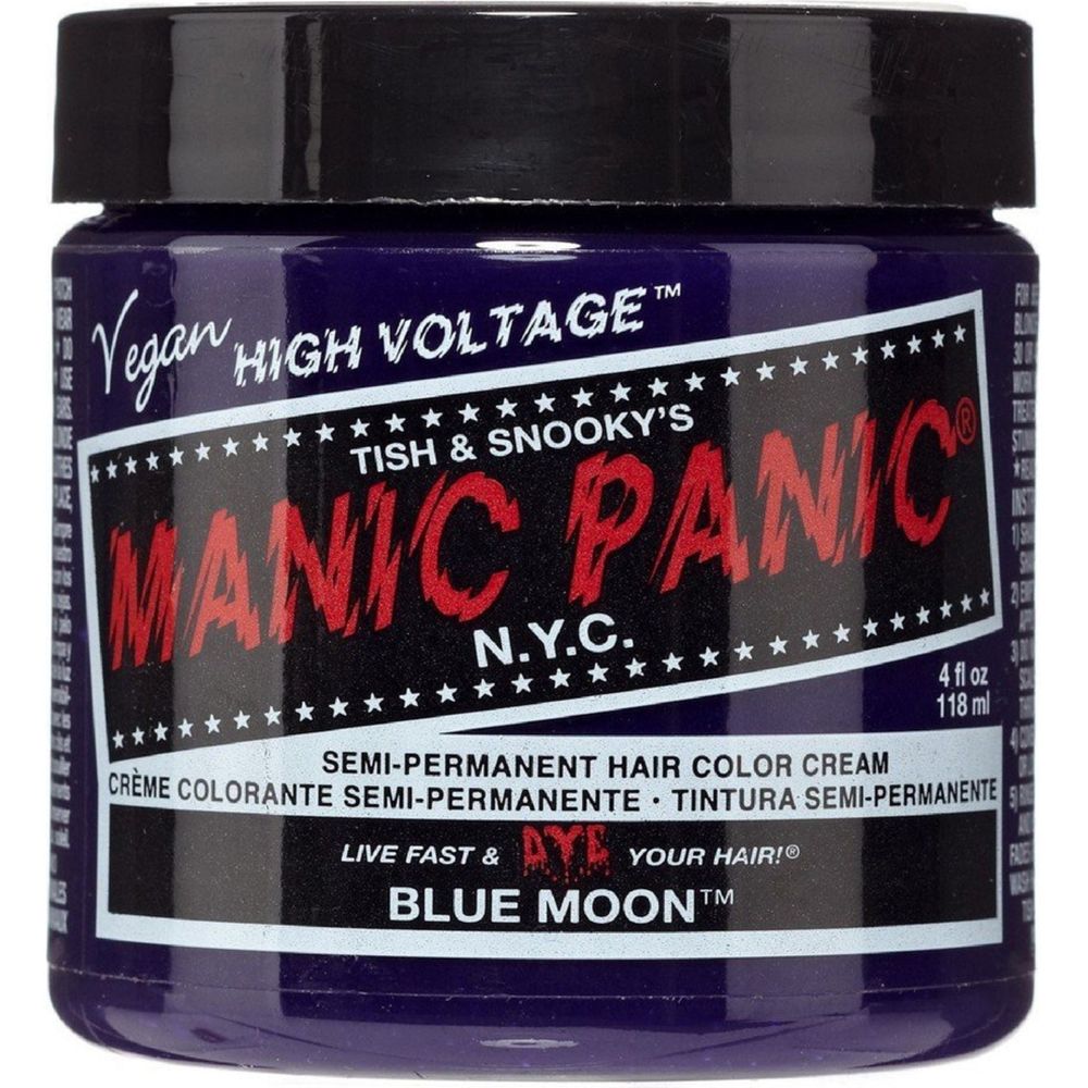 Manic Panic Creamtone Semi Permanent Hair Dye - Blue Moon 4oz - Beauty Exchange Beauty Supply