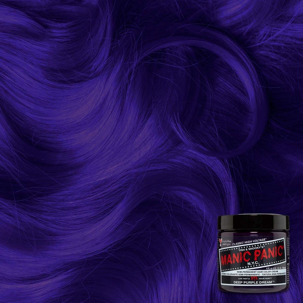 Manic Panic Creamtone Semi Permanent Hair Dye - Deep Purple Dream 4oz - Beauty Exchange Beauty Supply