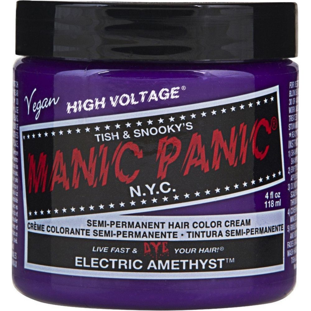 Manic Panic Creamtone Semi Permanent Hair Dye - Electric Amethyst 4oz - Beauty Exchange Beauty Supply