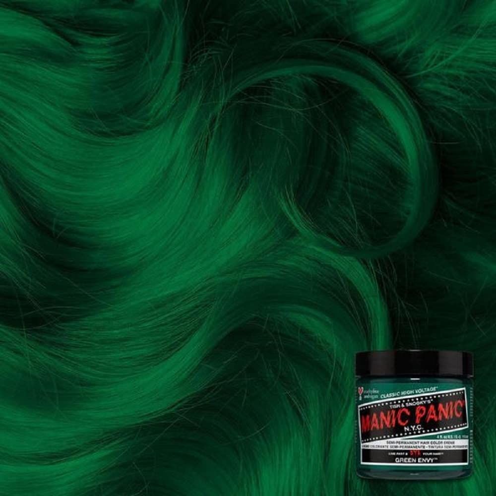 Manic Panic Creamtone Semi Permanent Hair Dye - Green Envy 4oz - Beauty Exchange Beauty Supply