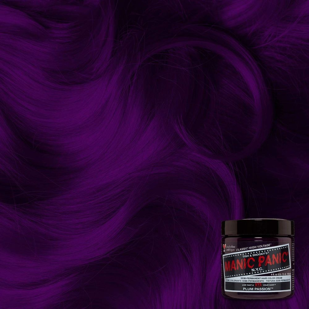 Manic Panic Creamtone Semi Permanent Hair Dye - Plum Passion 4oz - Beauty Exchange Beauty Supply