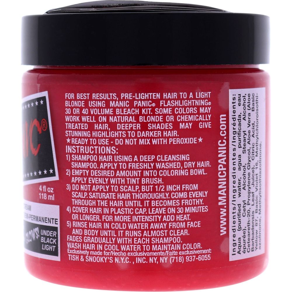 Manic Panic Creamtone Semi Permanent Hair Dye - Pretty Flamingo 4oz - Beauty Exchange Beauty Supply