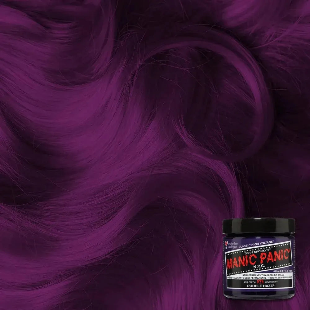 Manic Panic Creamtone Semi Permanent Hair Dye - Purple Haze 4oz - Beauty Exchange Beauty Supply