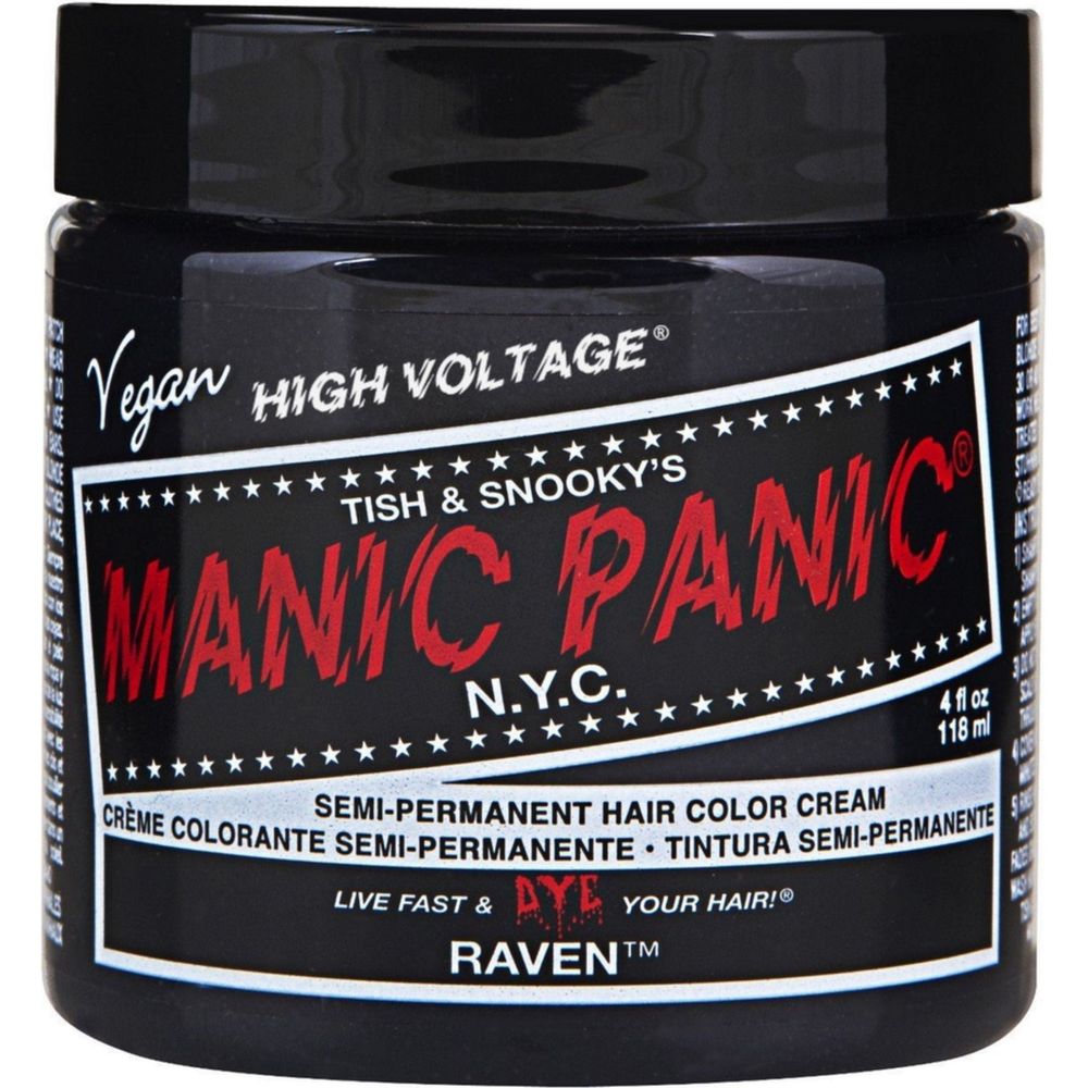 Manic Panic Creamtone Semi Permanent Hair Dye - Raven 4oz - Beauty Exchange Beauty Supply