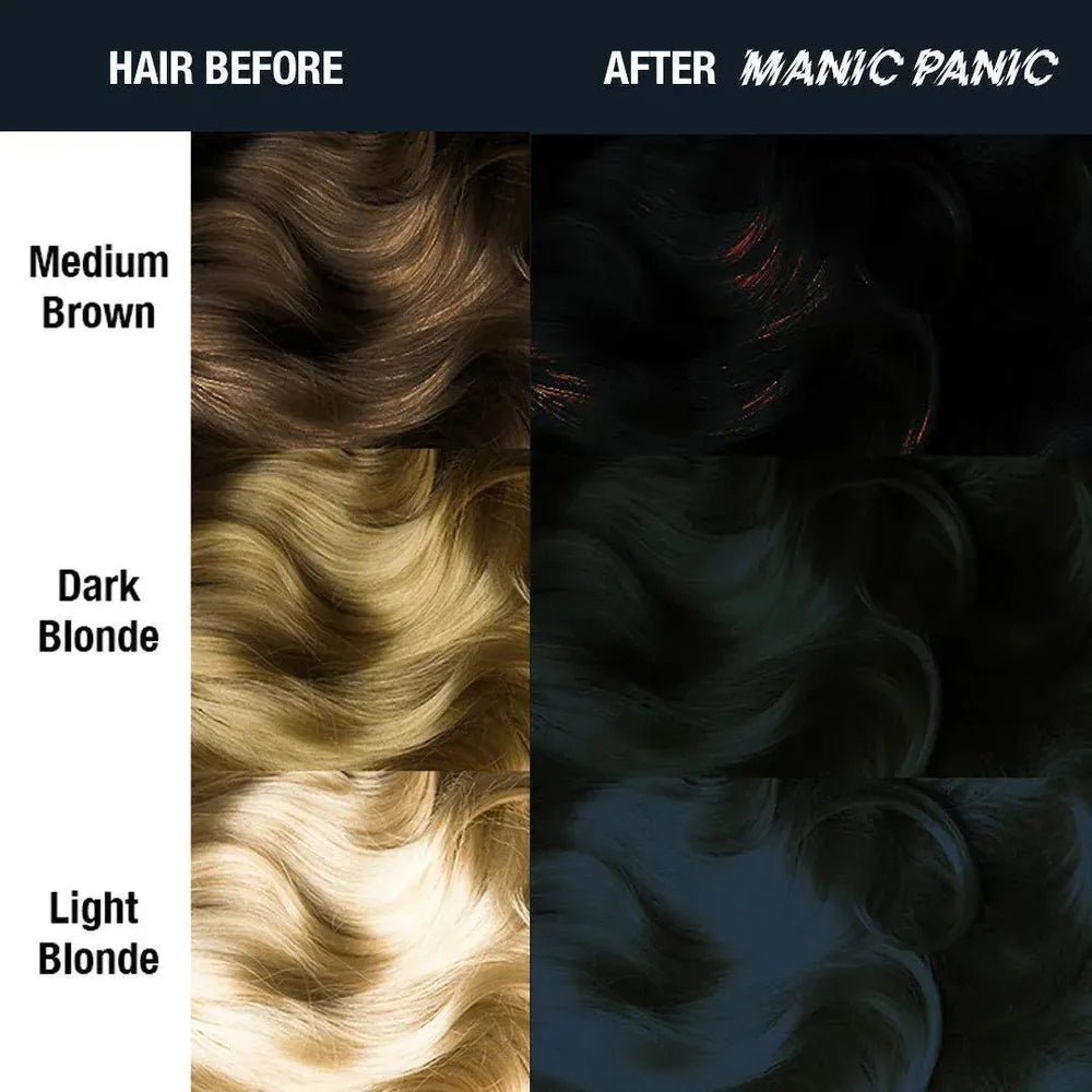 Manic Panic Creamtone Semi Permanent Hair Dye - Raven 4oz - Beauty Exchange Beauty Supply