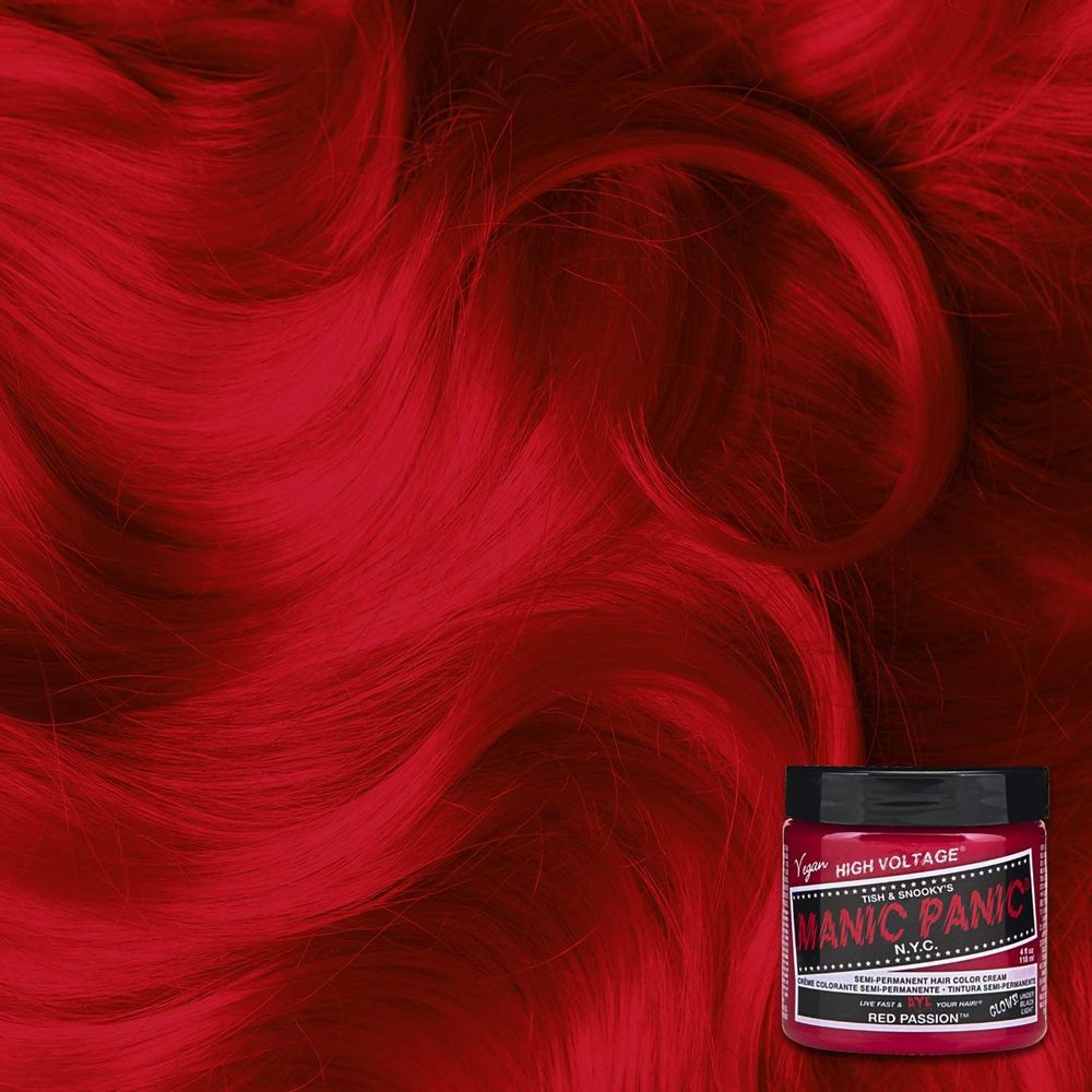 Manic Panic Creamtone Semi Permanent Hair Dye - Red Passion 4oz - Beauty Exchange Beauty Supply