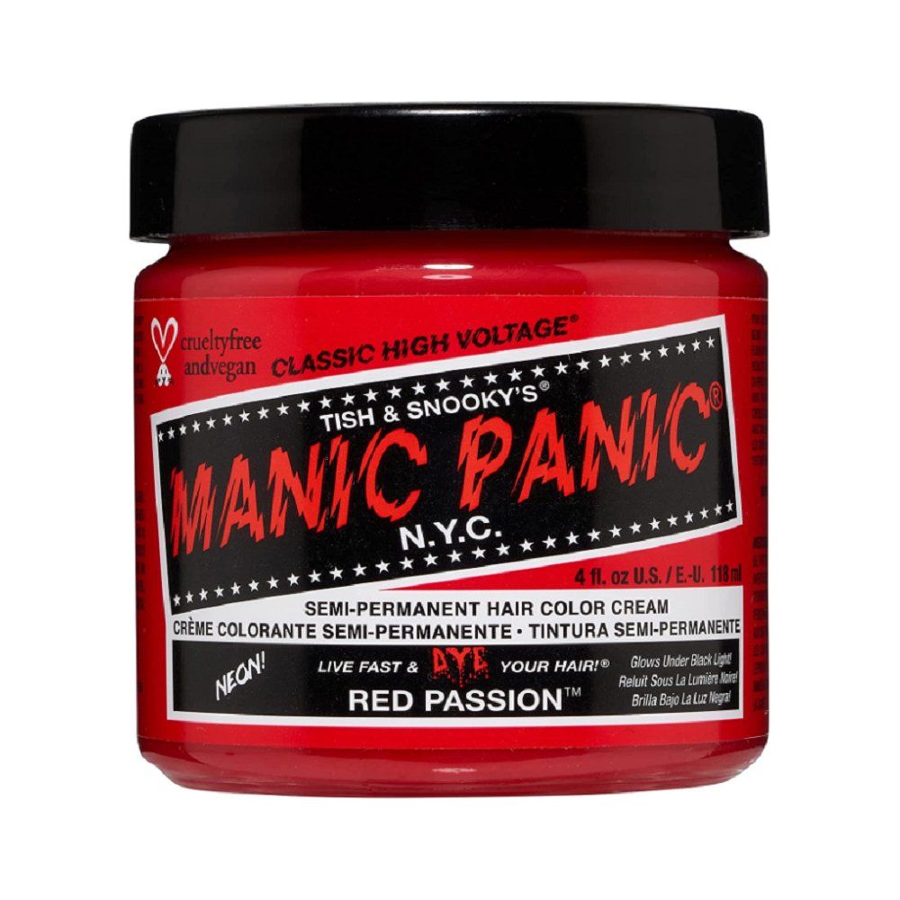 Manic Panic Creamtone Semi Permanent Hair Dye - Red Passion 4oz - Beauty Exchange Beauty Supply