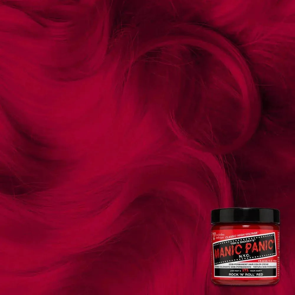 Manic Panic Creamtone Semi Permanent Hair Dye - Rock N Roll Red 4oz - Beauty Exchange Beauty Supply