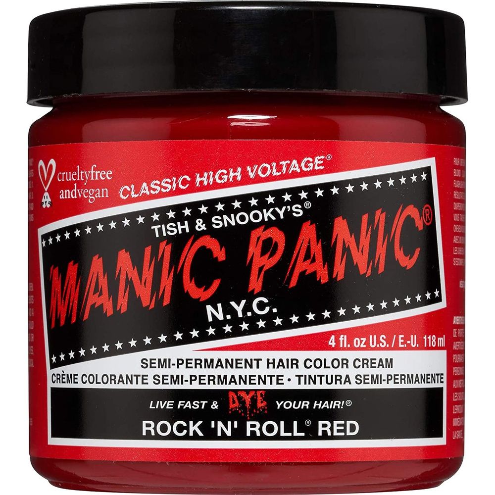 Manic Panic Creamtone Semi Permanent Hair Dye - Rock N Roll Red 4oz - Beauty Exchange Beauty Supply