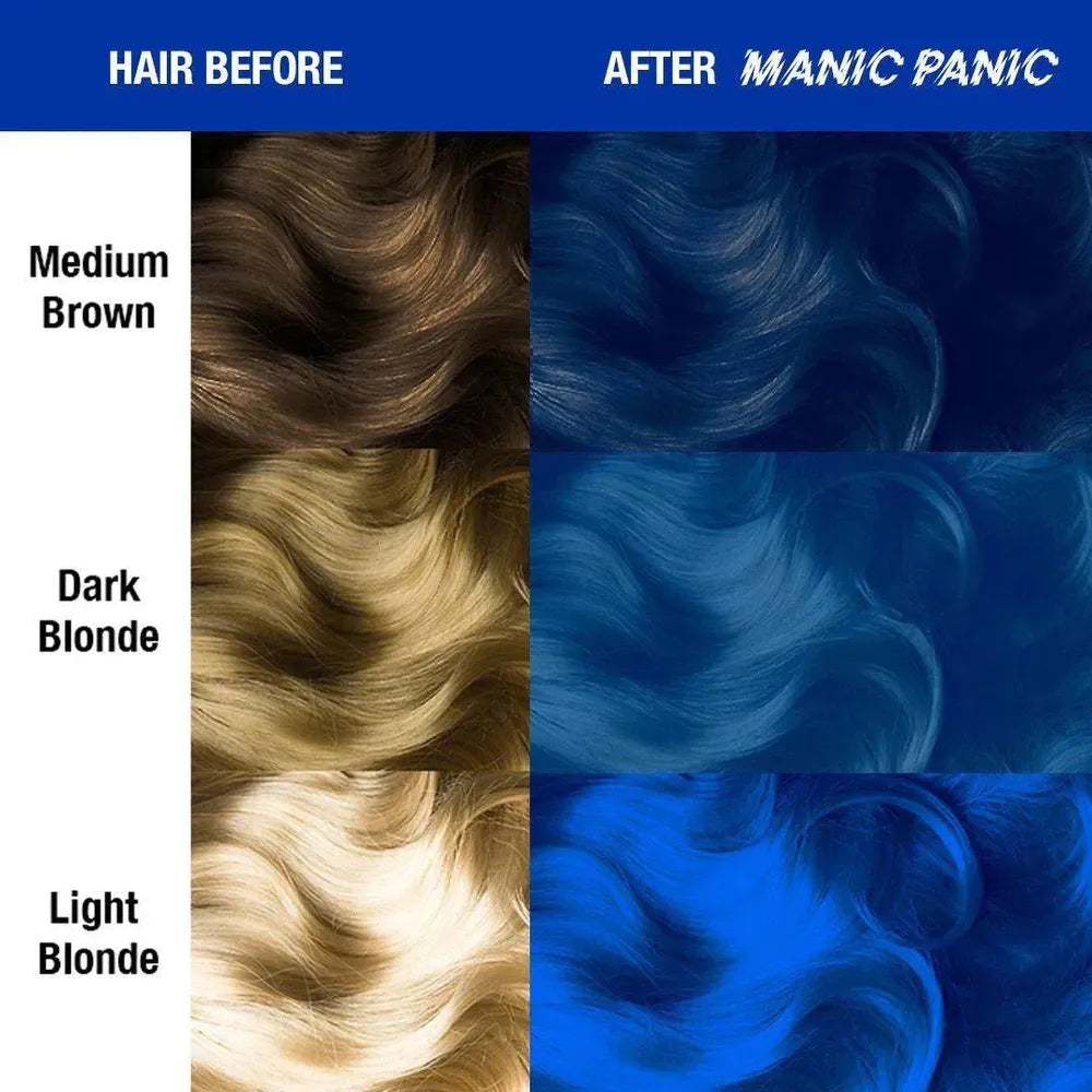 Manic Panic Creamtone Semi Permanent Hair Dye - Rockabilly Blue 4oz - Beauty Exchange Beauty Supply