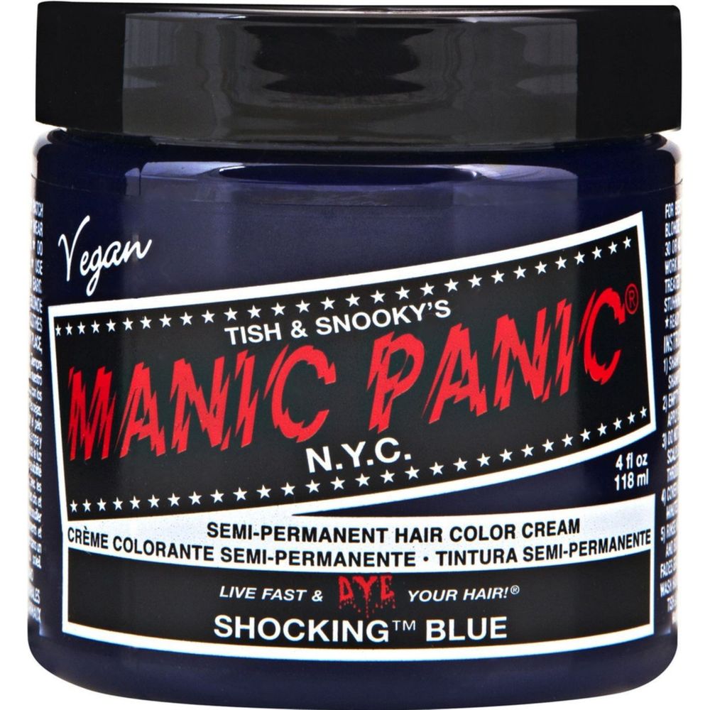 Manic Panic Creamtone Semi Permanent Hair Dye - Shocking Blue 4oz - Beauty Exchange Beauty Supply