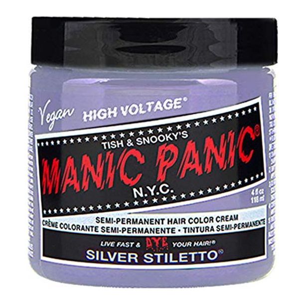 Manic Panic Creamtone Semi Permanent Hair Dye - Silver Stiletto 4oz - Beauty Exchange Beauty Supply