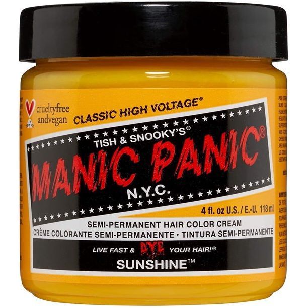 Manic Panic Creamtone Semi Permanent Hair Dye - Sunshine 4oz - Beauty Exchange Beauty Supply