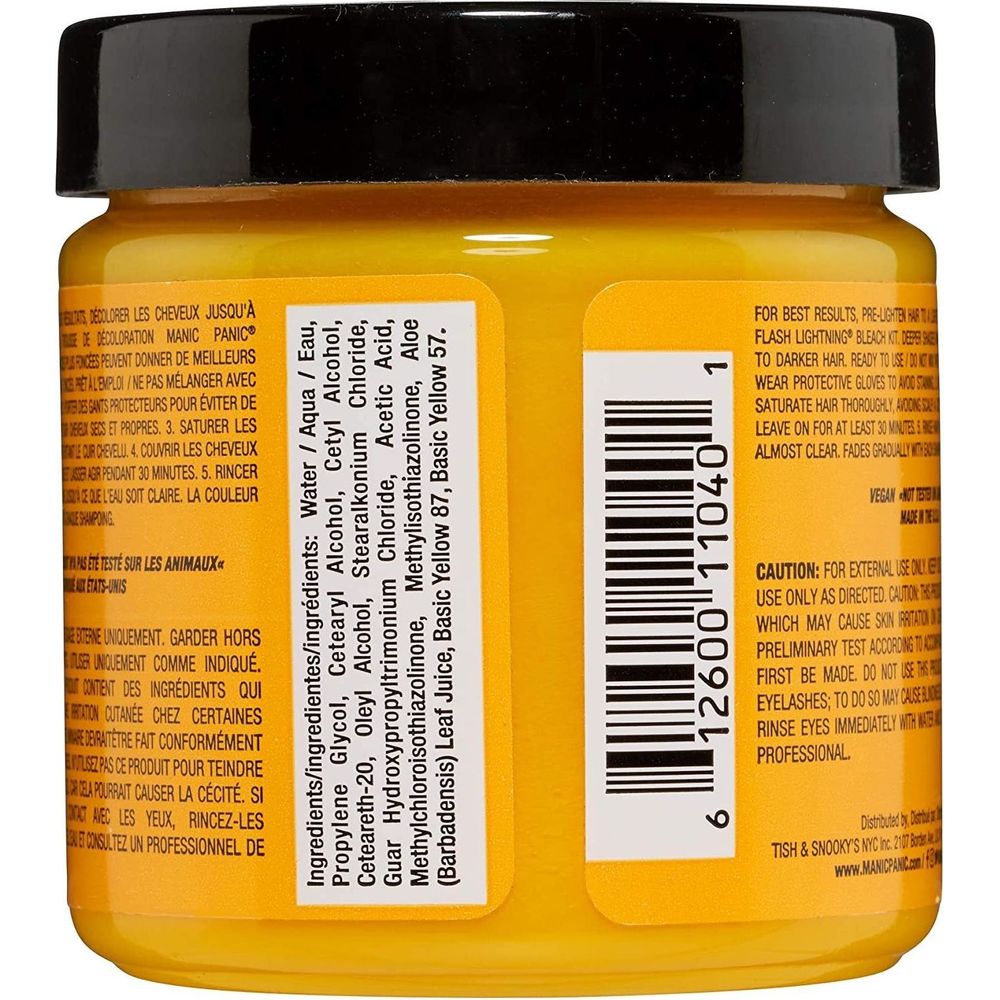 Manic Panic Creamtone Semi Permanent Hair Dye - Sunshine 4oz - Beauty Exchange Beauty Supply