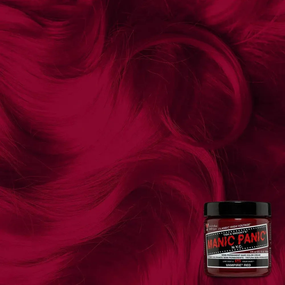 Manic Panic Creamtone Semi Permanent Hair Dye - Vampire Red 4oz - Beauty Exchange Beauty Supply