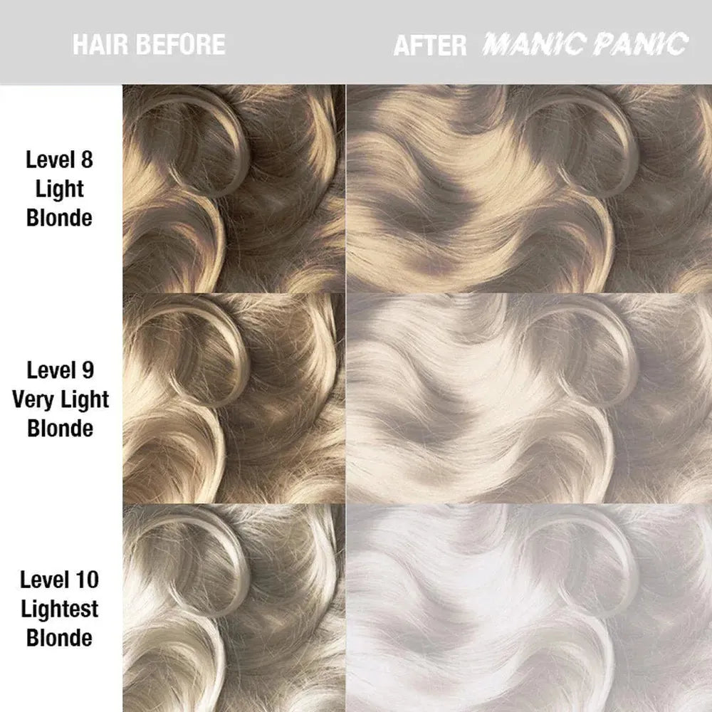 Manic Panic Creamtone Semi Permanent Hair Dye - Virgin Snow White Toner/Mixer 4oz - Beauty Exchange Beauty Supply