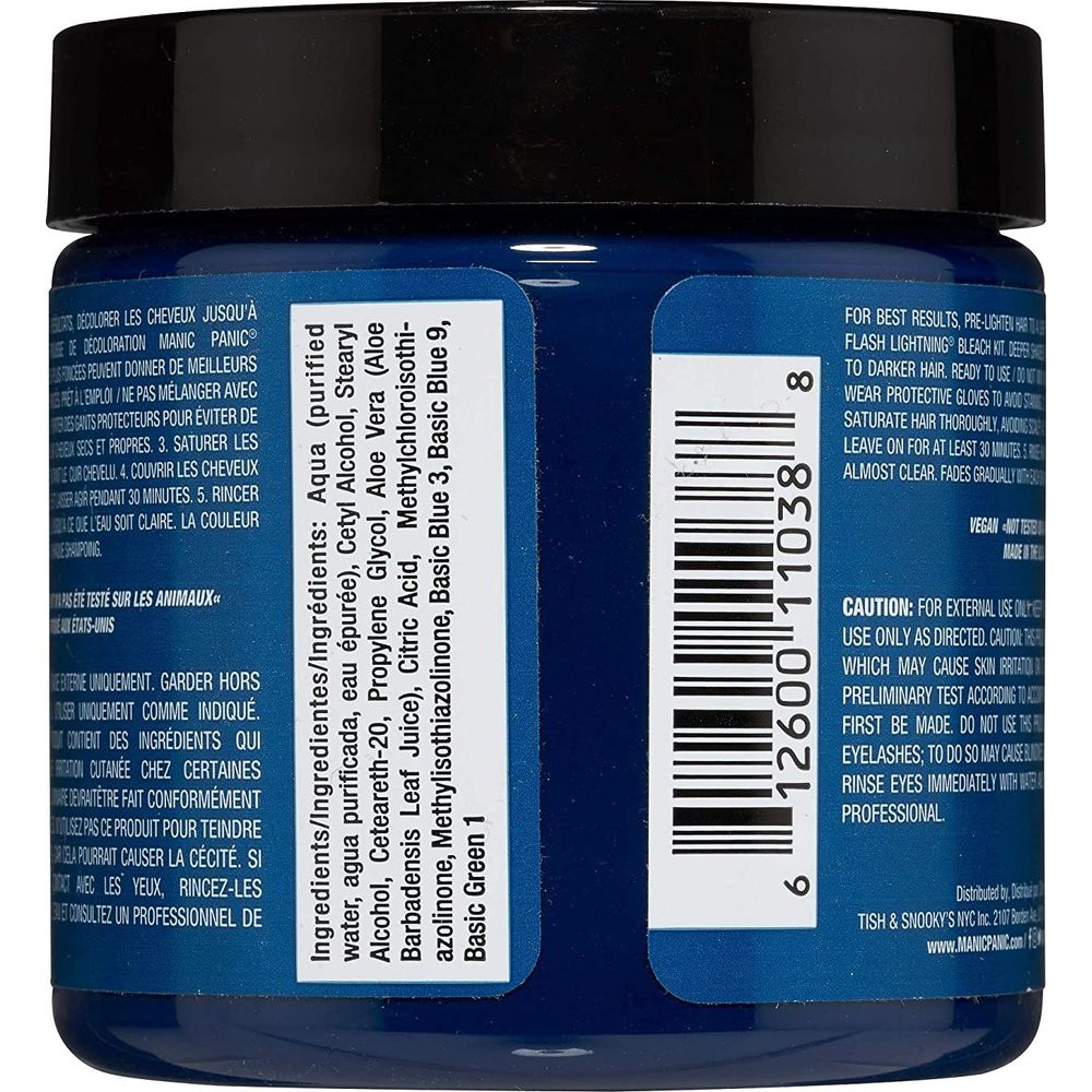 Manic Panic Creamtone Semi Permanent Hair Dye - VooDoo Blue 4oz - Beauty Exchange Beauty Supply