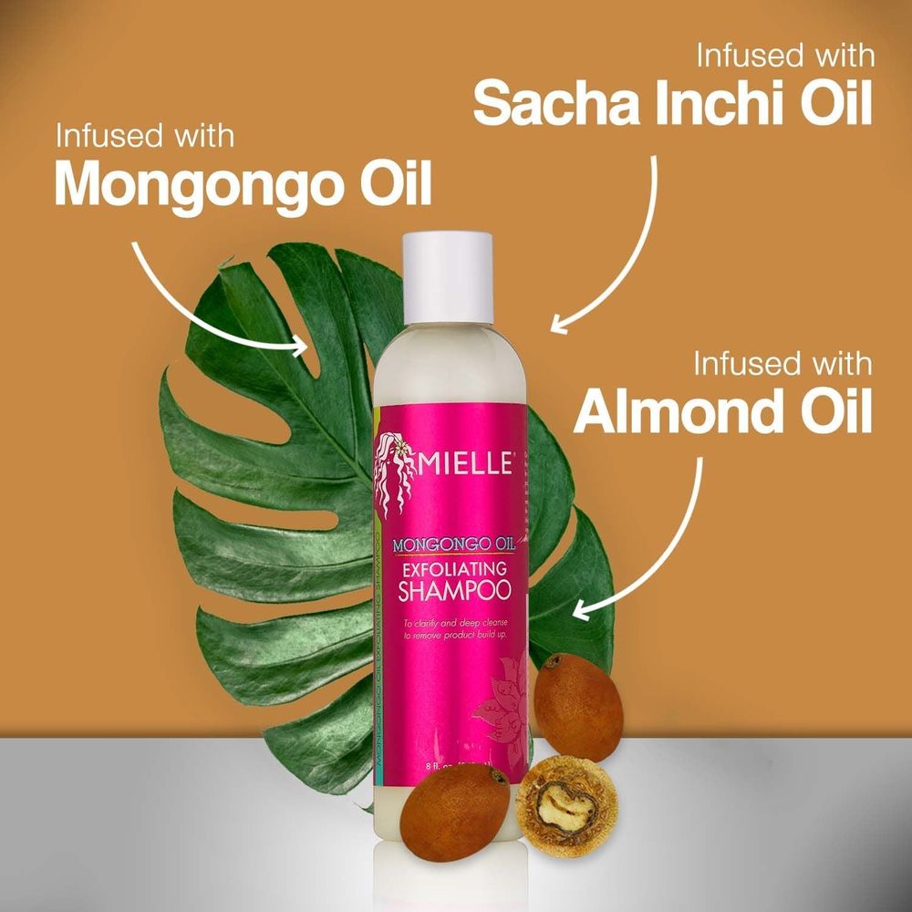 Mielle Organics Mongongo Oil Exfoliating Shampoo 8oz - Beauty Exchange Beauty Supply