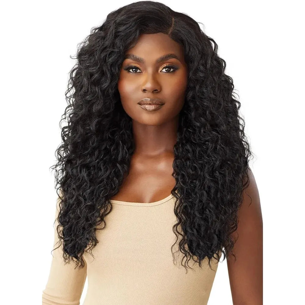 Outre 100% Human Hair Blend 5x5 HD Lace Closure Wig - Malaysian Deep 26" - Beauty Exchange Beauty Supply