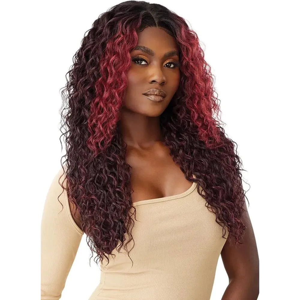 Outre 100% Human Hair Blend 5x5 HD Lace Closure Wig - Malaysian Deep 26" - Beauty Exchange Beauty Supply