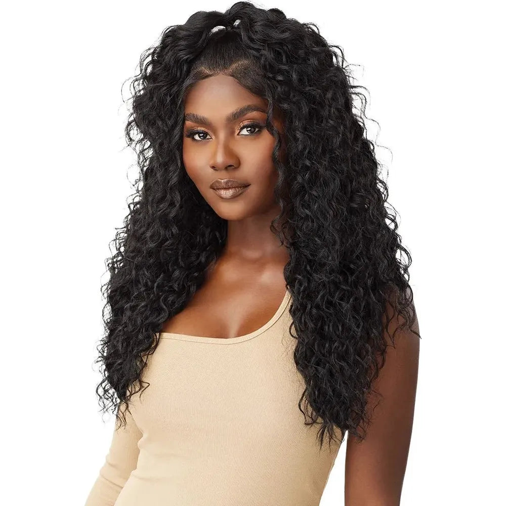 Outre 100% Human Hair Blend 5x5 HD Lace Closure Wig - Malaysian Deep 26" - Beauty Exchange Beauty Supply