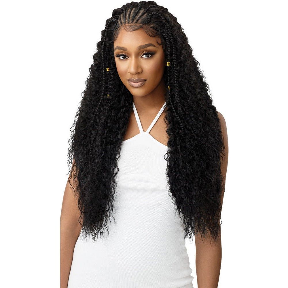 Outre 13x4 Lace Frontal Wig Pre-Braided HD Synthetic Lacefront Wig - Stich Braid Ripple Wave 30" - Beauty Exchange Beauty Supply