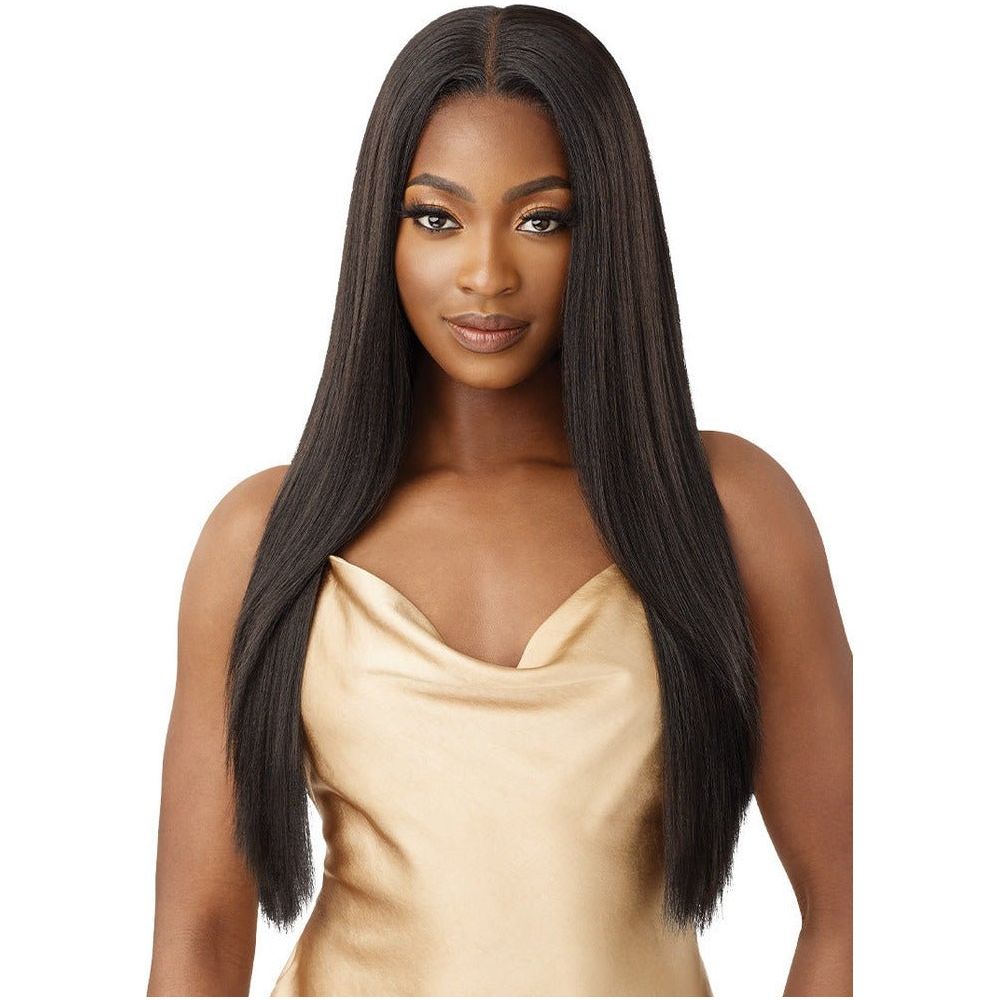 Outre 5x5 Lace Closure Wig 100% Human Hair Blend Wig - YAKI STRAIGHT 26" - Beauty Exchange Beauty Supply