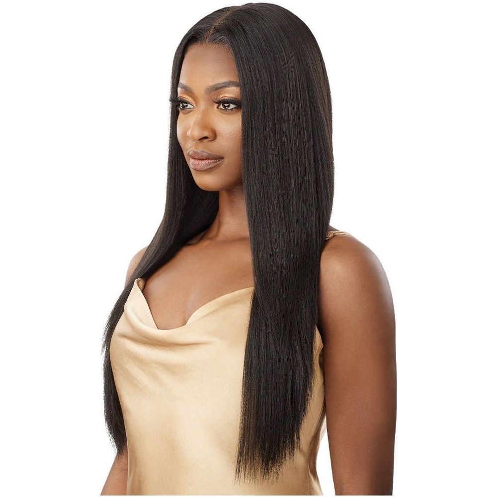 Outre 5x5 Lace Closure Wig 100% Human Hair Blend Wig - YAKI STRAIGHT 26" - Beauty Exchange Beauty Supply