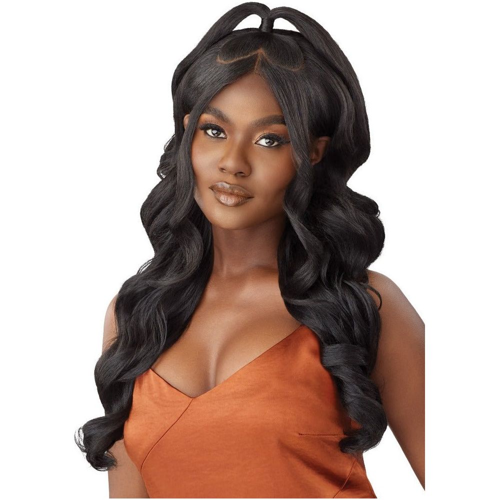 Outre 5x5 Lace Closure Wig Human Hair Blended Lace Closure Wig - Body Curl 24" - Beauty Exchange Beauty Supply