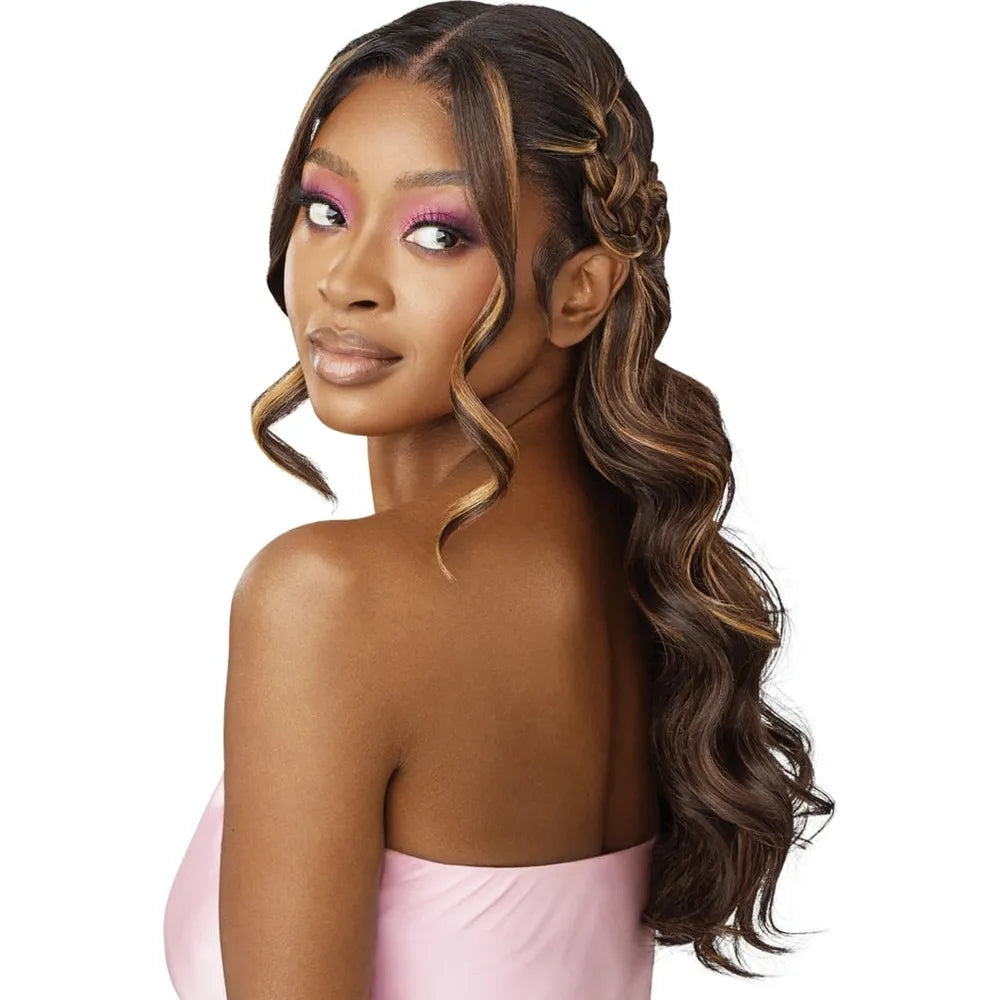 Outre Airtied 100% Fully Hand- Tied Human Hair Blend HD Lace Wig - Body Wave 22" - Beauty Exchange Beauty Supply