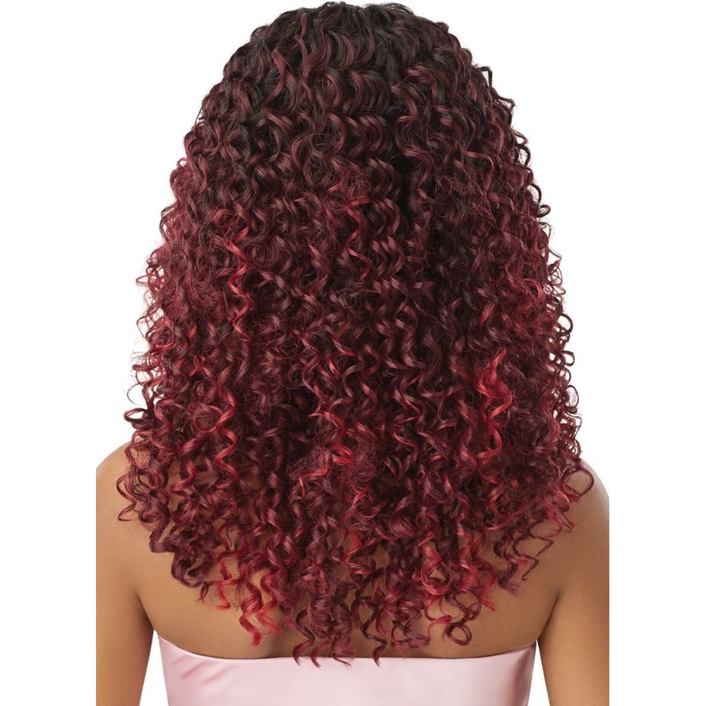 Outre Airtied 100% Fully Hand-Tied Human Hair Blend HD Lace Wig - Dominican Curly 22" - Beauty Exchange Beauty Supply