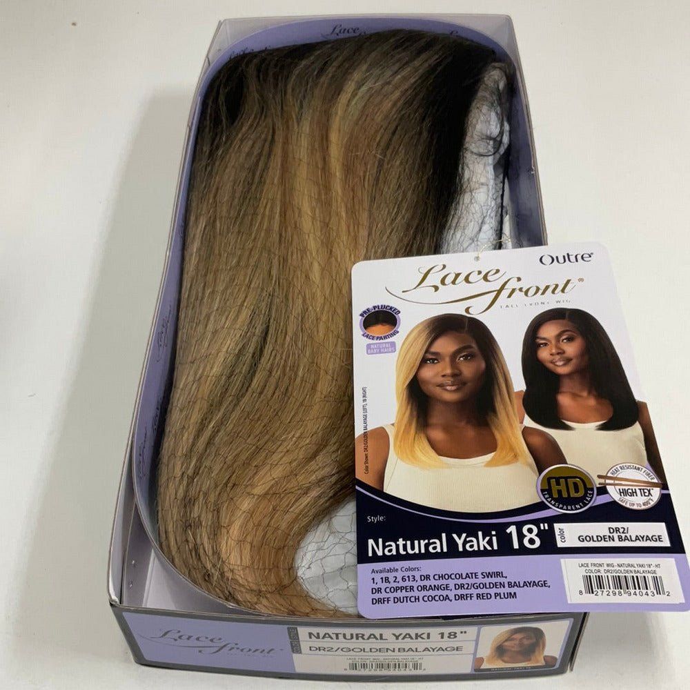 Outre Lace Front HD Synthetic Lace Front Wig - Natural Yaki 18" - Beauty Exchange Beauty Supply