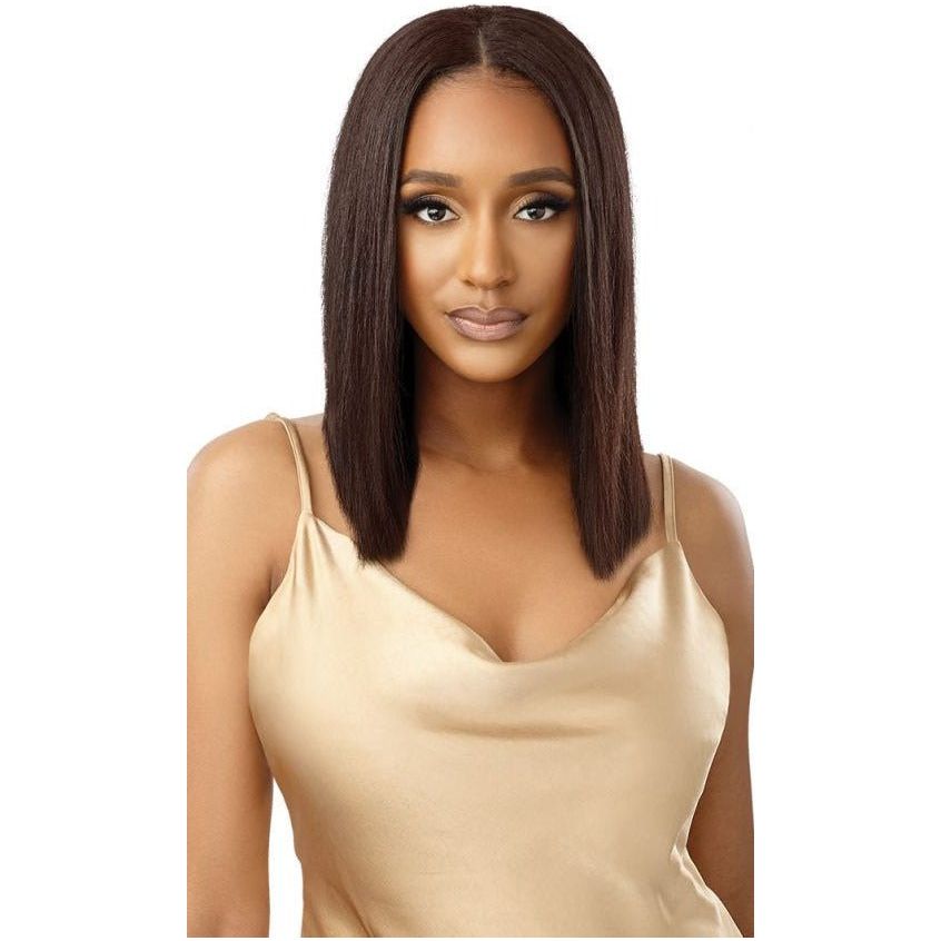 Outre Mytresses Gold 100% Unprocessed Human Hair Leave Out Wig - Dominican Straight 14" - Beauty Exchange Beauty Supply