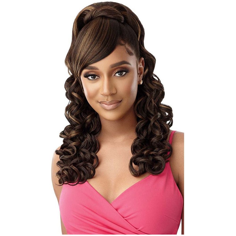 Outre Pretty Quick Bang x Pony Synthetic Ponytail - Saraid - Beauty Exchange Beauty Supply