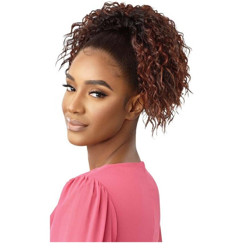 Outre Pretty Quick Synthetic Drawstring Ponytail - Deep Twist Curl 12" - Beauty Exchange Beauty Supply