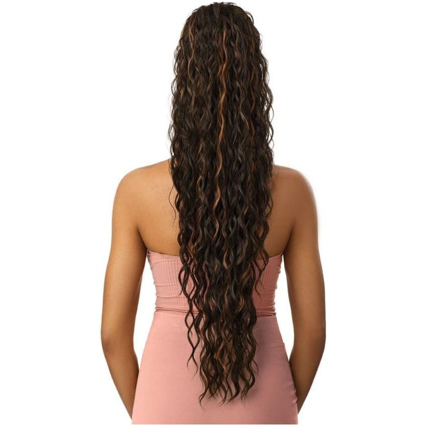 Outre Pretty Quick Synthetic Drawstring Ponytail - Loose Deep 34" - Beauty Exchange Beauty Supply