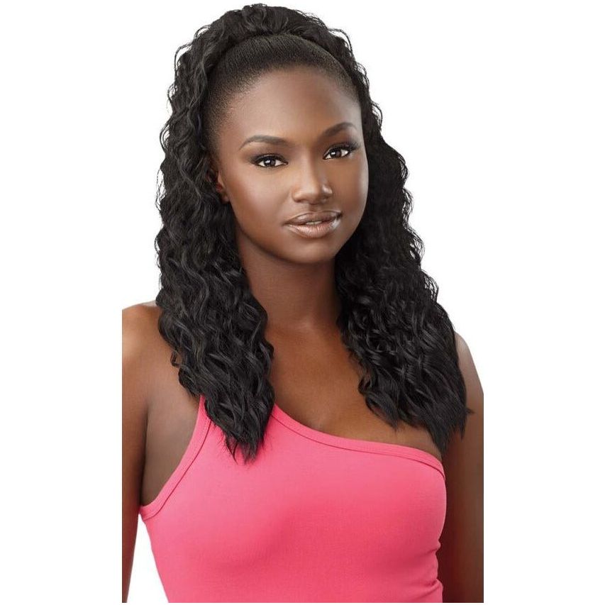 Outre Pretty Quick Synthetic Drawstring Ponytail - Natural Wave 22" - Beauty Exchange Beauty Supply