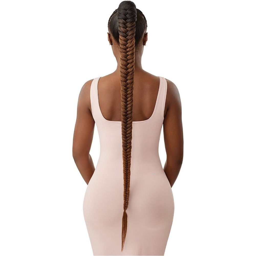 Outre Pretty Quick Wrap Pony Synthetic Ponytail - Natural Braided Fishtail 42" - Beauty Exchange Beauty Supply