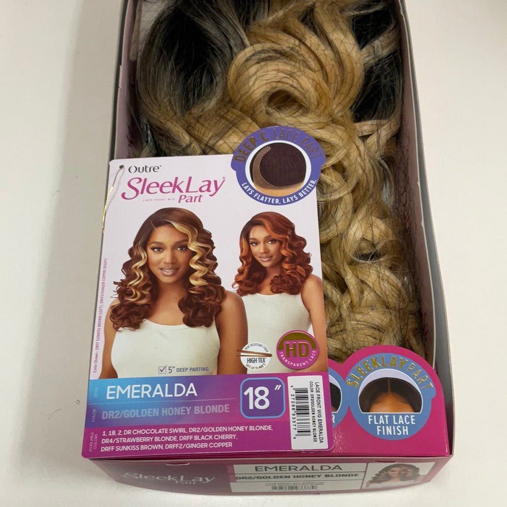 Outre Sleeklay Part Deep C Part Synthetic Lace Front Wig - Emeralda - Beauty Exchange Beauty Supply